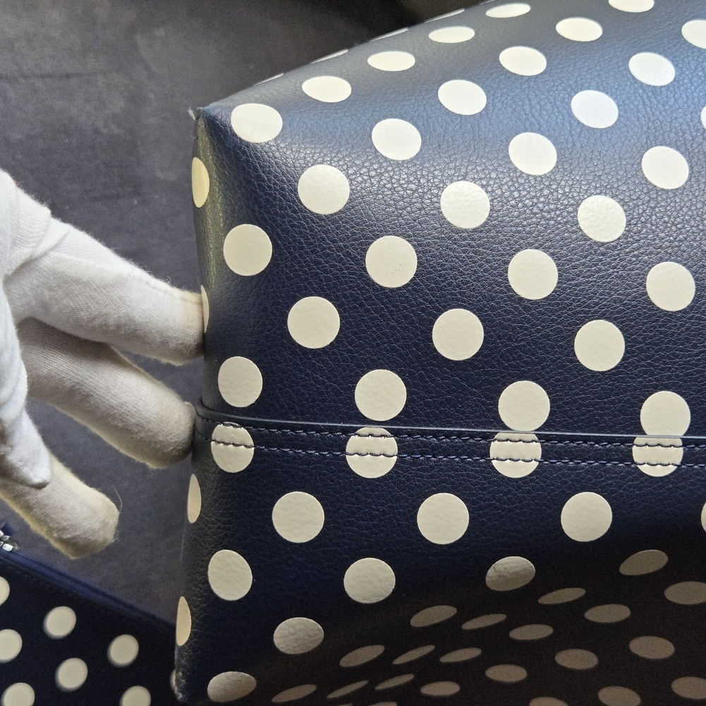 Kate Spade Reverable Polka Dot Tote Bag - Picture 9 of 10